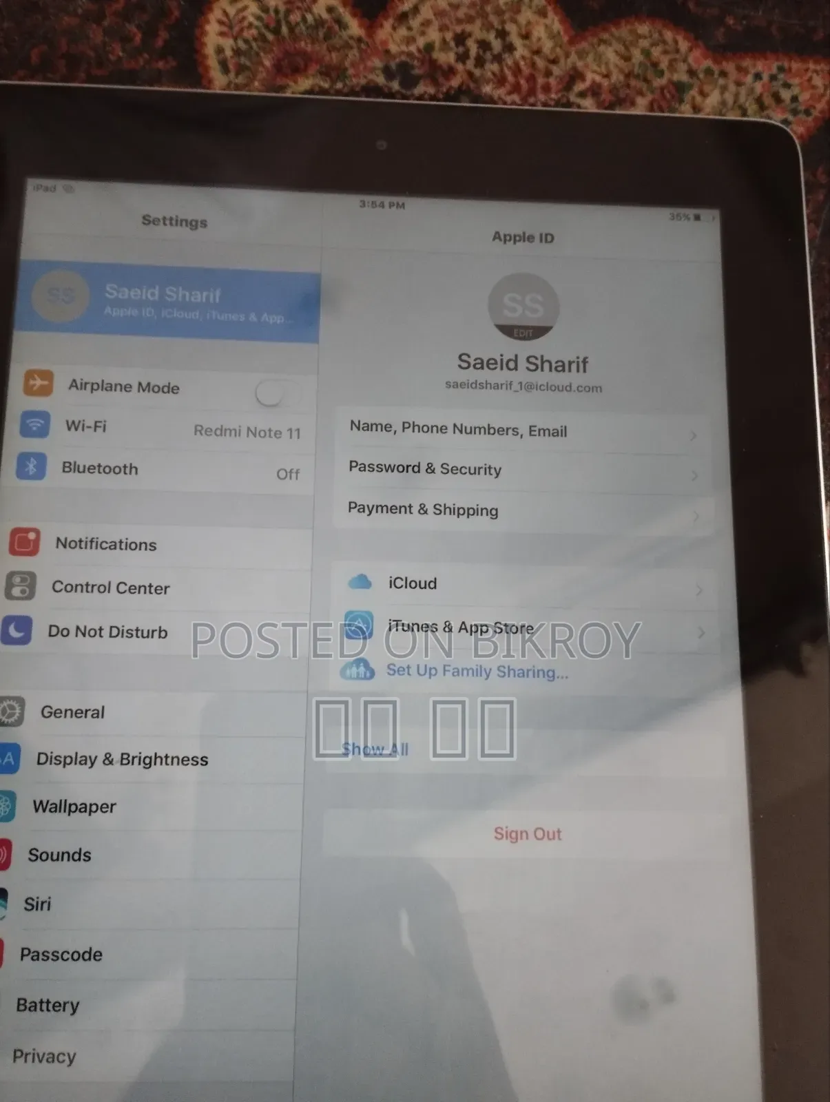 Apple iPad Wi-Fi 32 GB Silver