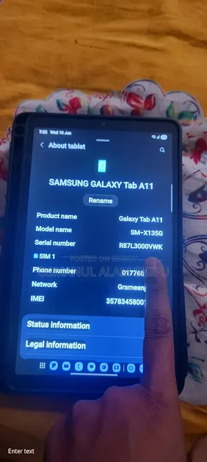 New Samsung Galaxy Tab A11 64 GB Gray