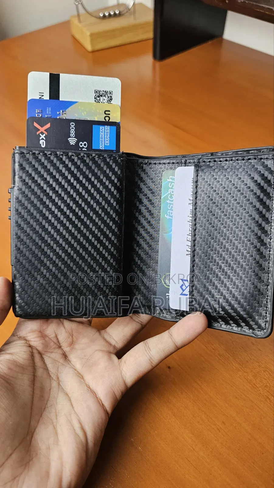 Full Carbon Fibre Card Holder Wallet.