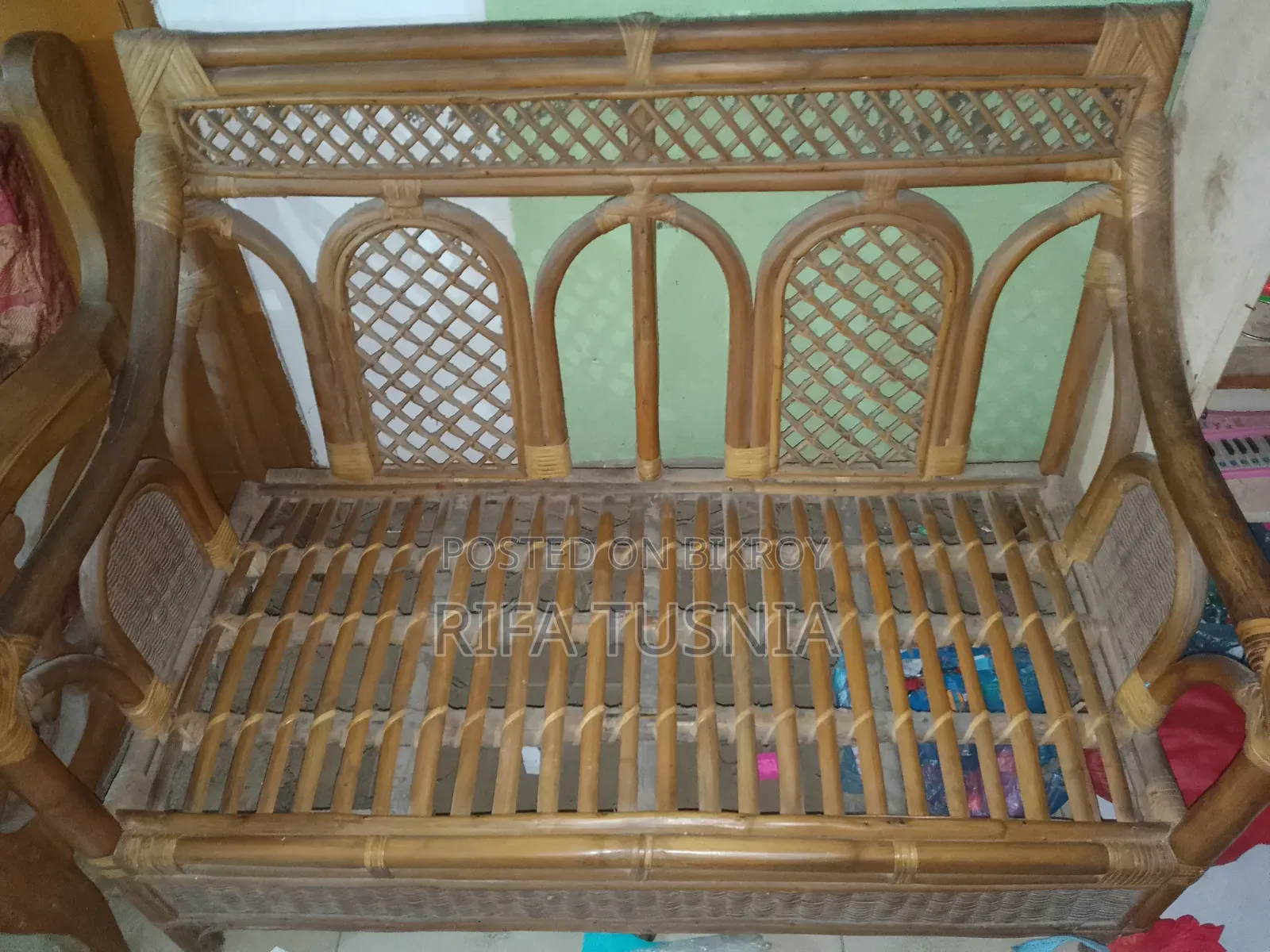 Rattan Sofa (with foam)