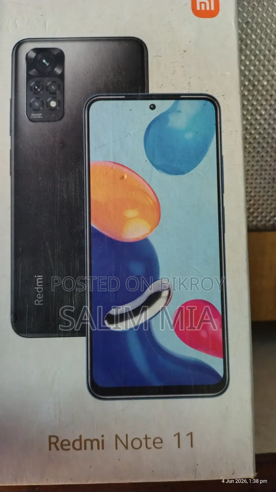 শাওমি রেডমি নোট ১১ ১২৮ জিবি গ্রে