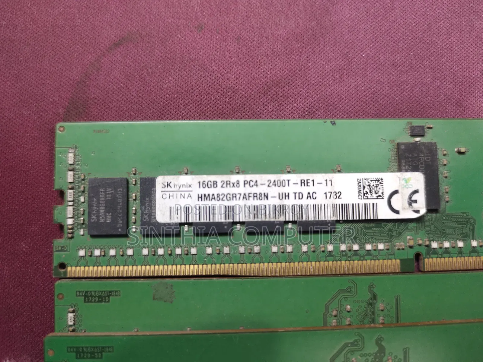 Sk Hynix 16gb Ddr4 2400mhz Ecc Server Ram