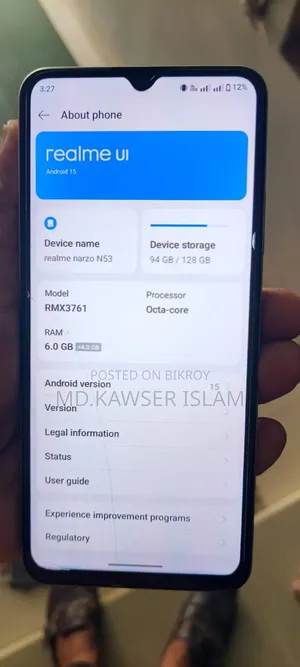 New Realme C53 128 GB Gold