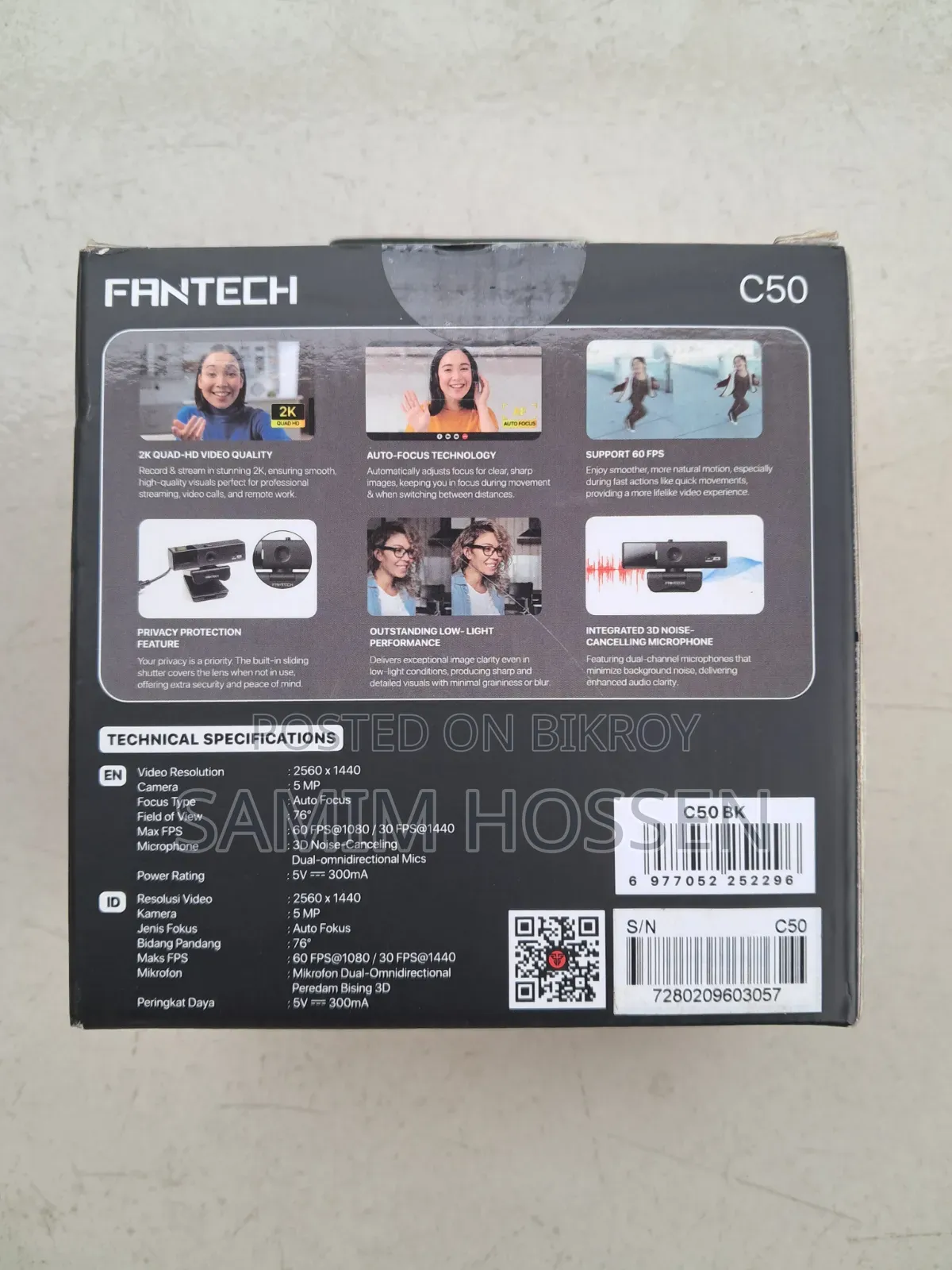 Fantech Luminous C50 Webcam