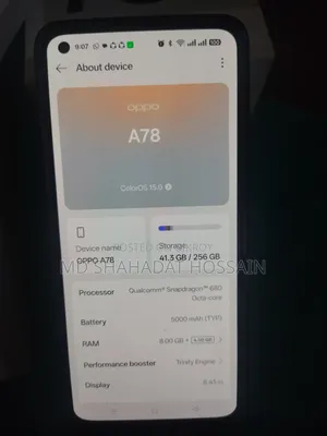 Oppo A78 4G 256 GB Black