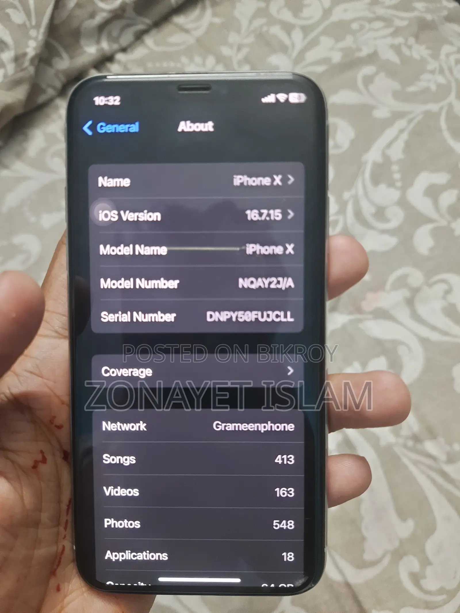Apple iPhone X 64 GB White