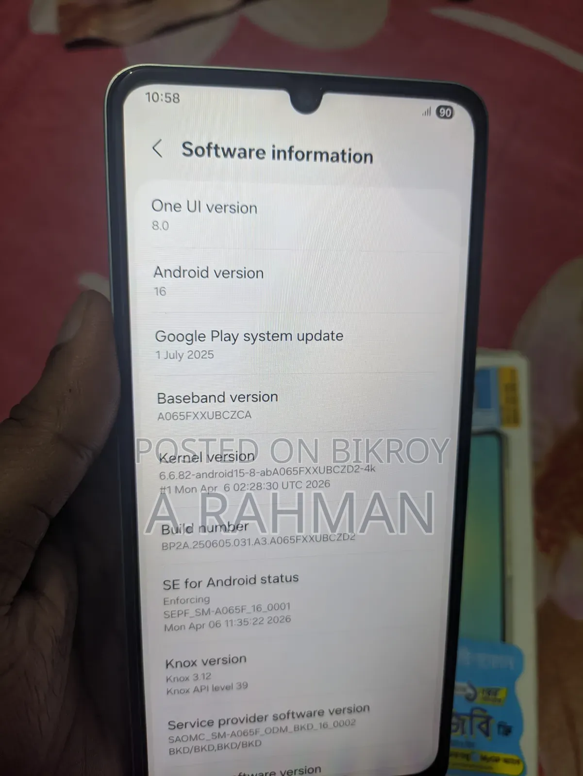 Samsung Galaxy A06 64 GB Gold