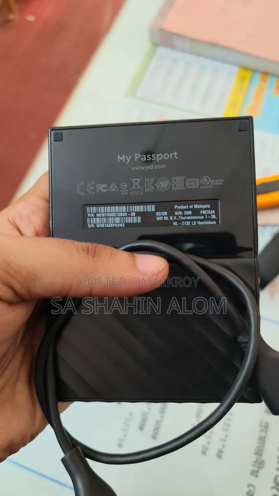 Western Digital (WD) My Passport 1TB Portable HDD