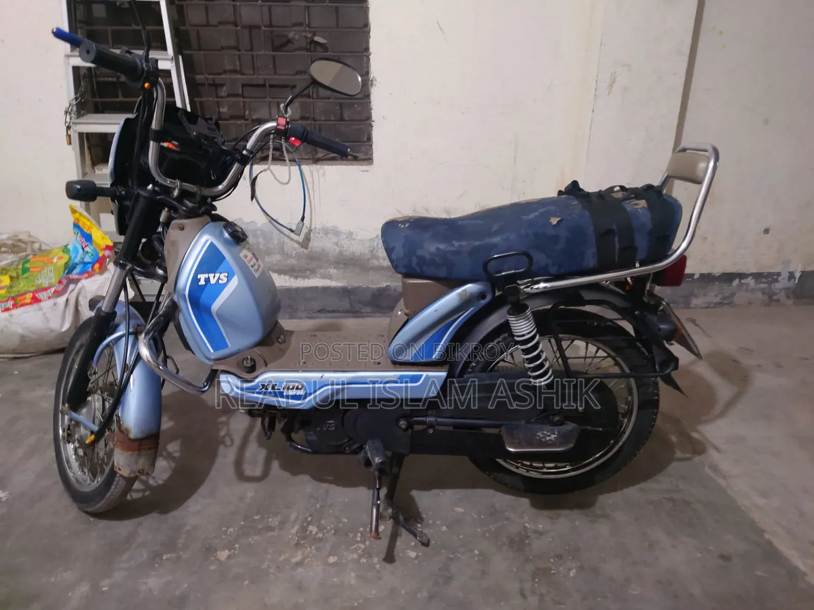 TVS XL 100 Comfort 2021 Blue