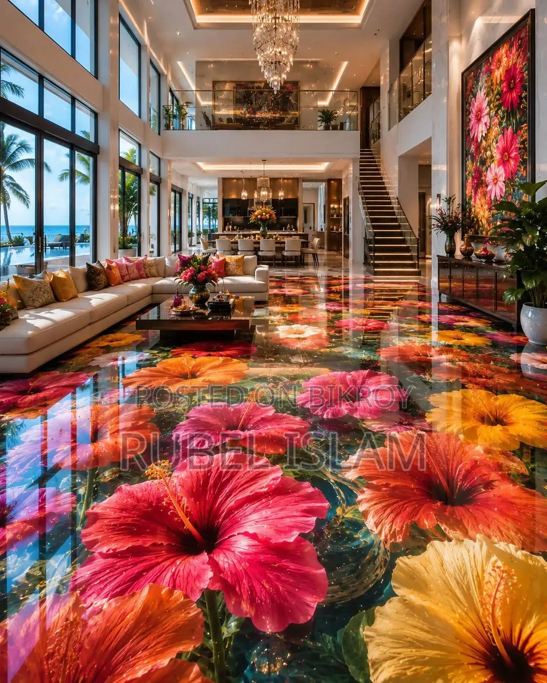 Epoxy 3D floor is now in Bangladesh, contact us if you want to get it done.