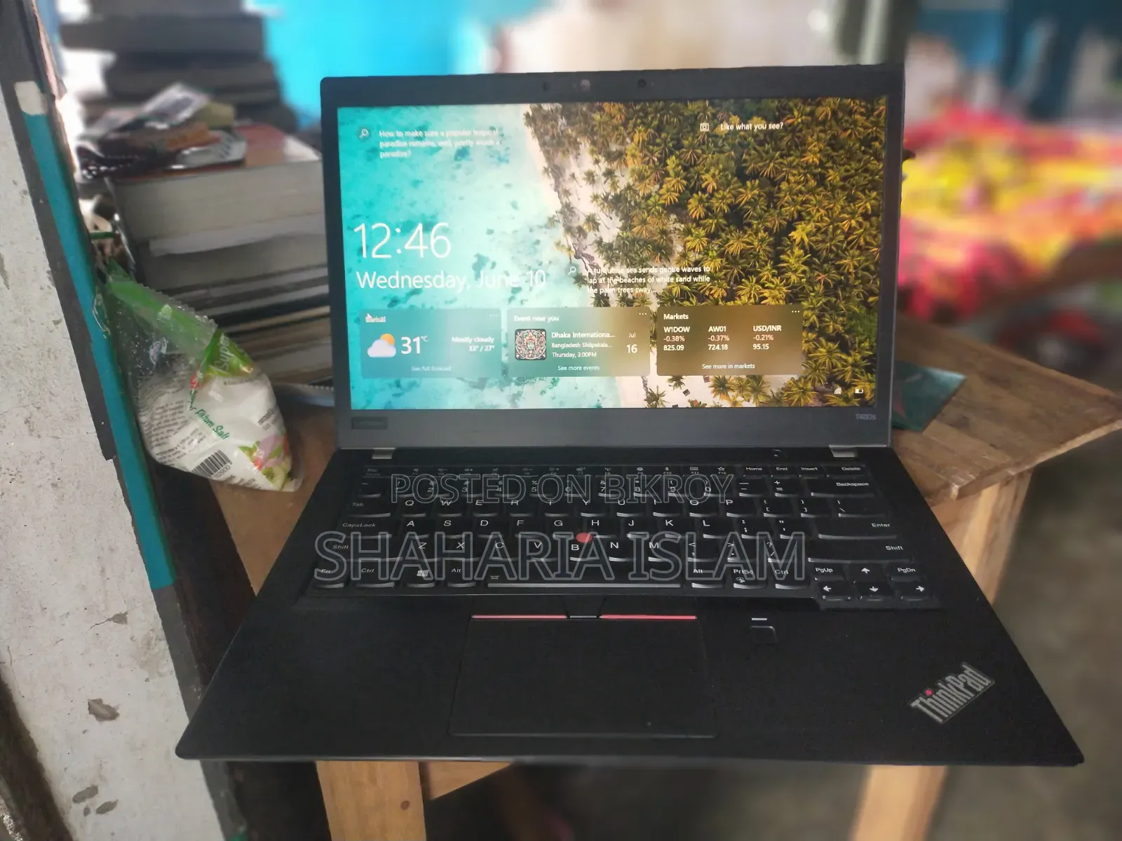 Laptop Lenovo ThinkPad T480s 8GB Intel Core I7 SSD 256GB
