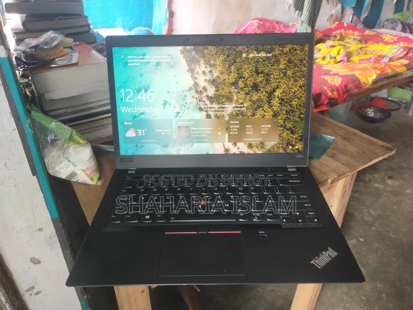 Laptop Lenovo ThinkPad T480s 8GB Intel Core I7 SSD 256GB