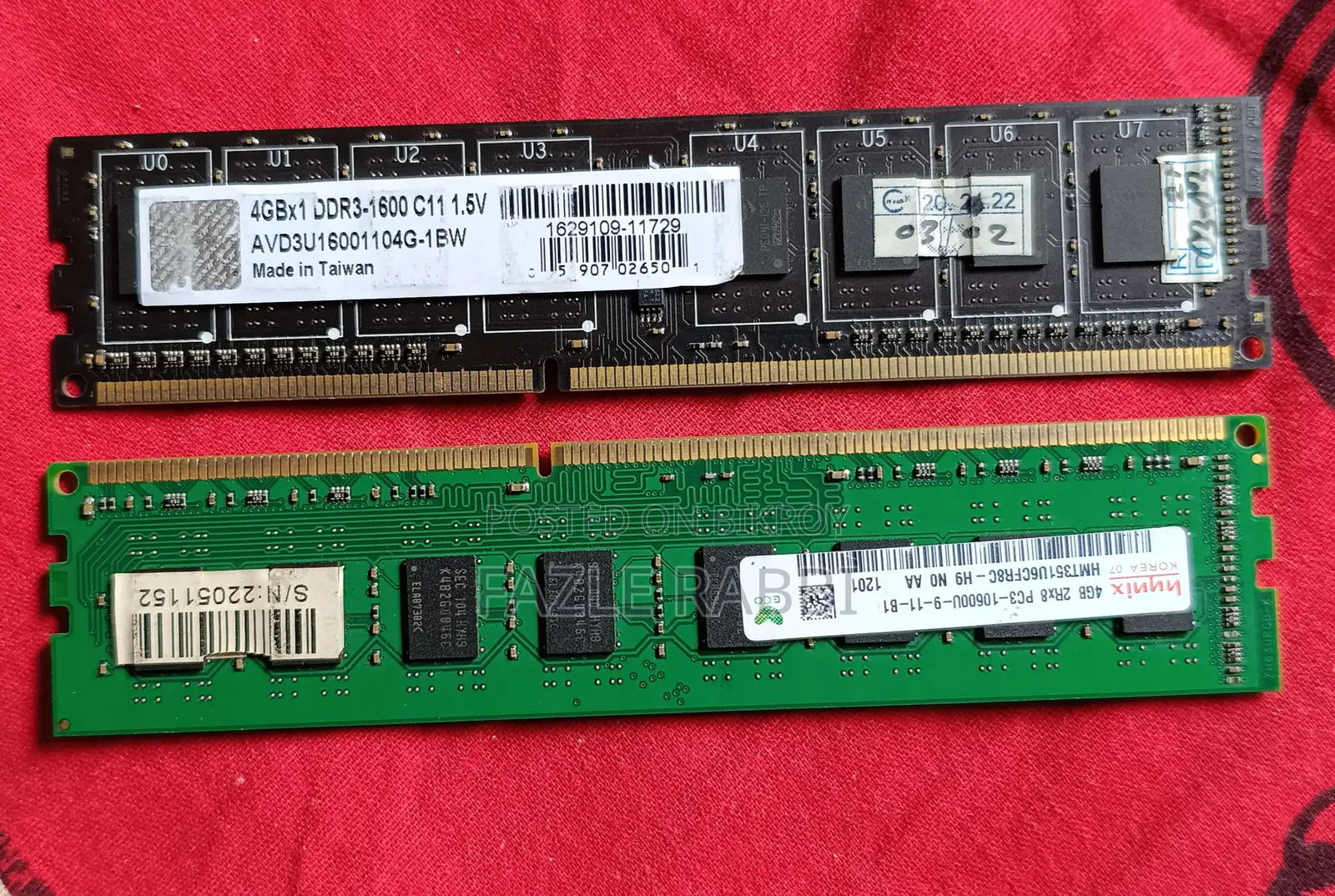DDR3 4+4GB RAM PC