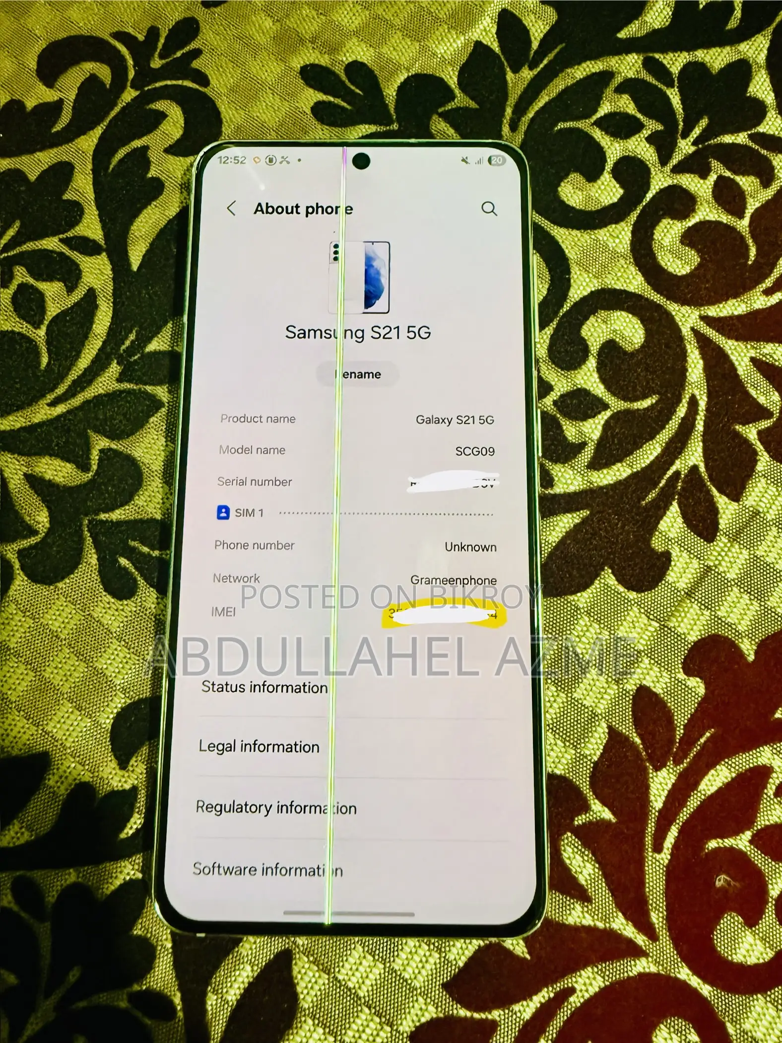 Samsung Galaxy S21 5G 128 GB White