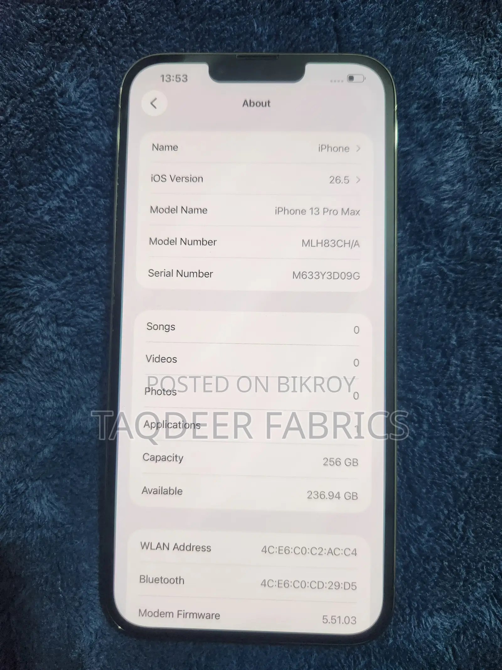 Apple iPhone 13 Pro Max 256 GB Gray