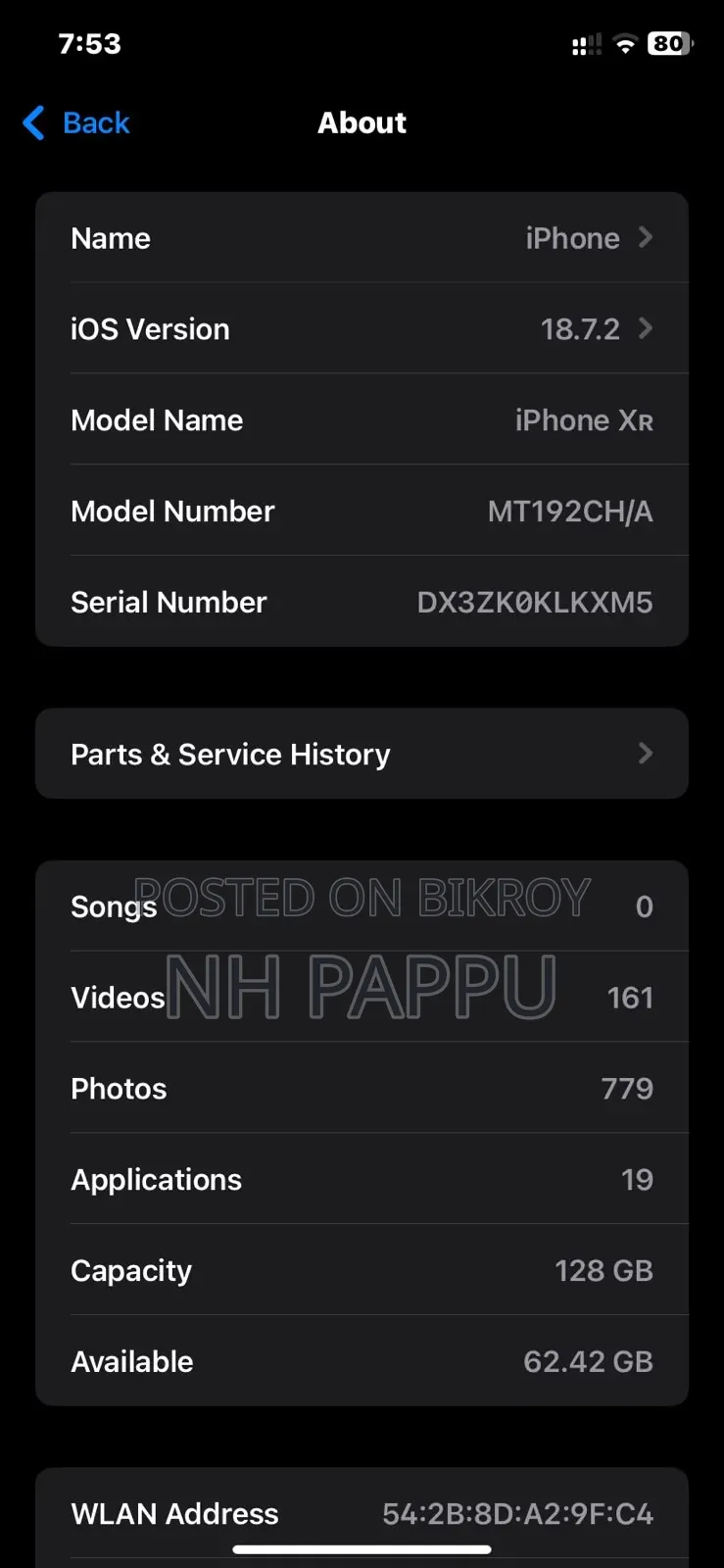 Apple iPhone XR 128 GB Black