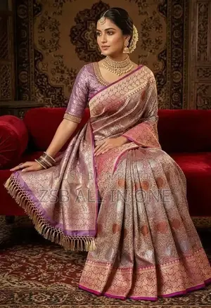 এক্সক্লুসিভ তানাবানা বুনন কাতান শাড়ি (ফ্রি ব্লাউজ পিস)
