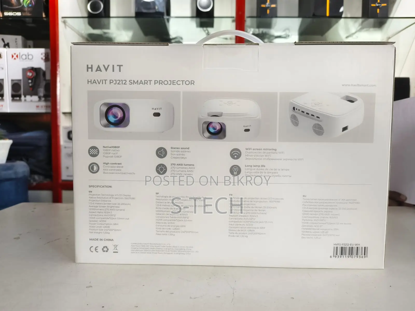 Havit Pj212 270 Ansi Fhd Portable Projector