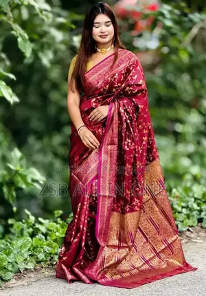 Exclusive All-Over Katan Saree with Matching Blouse Piece Absolutely Free!