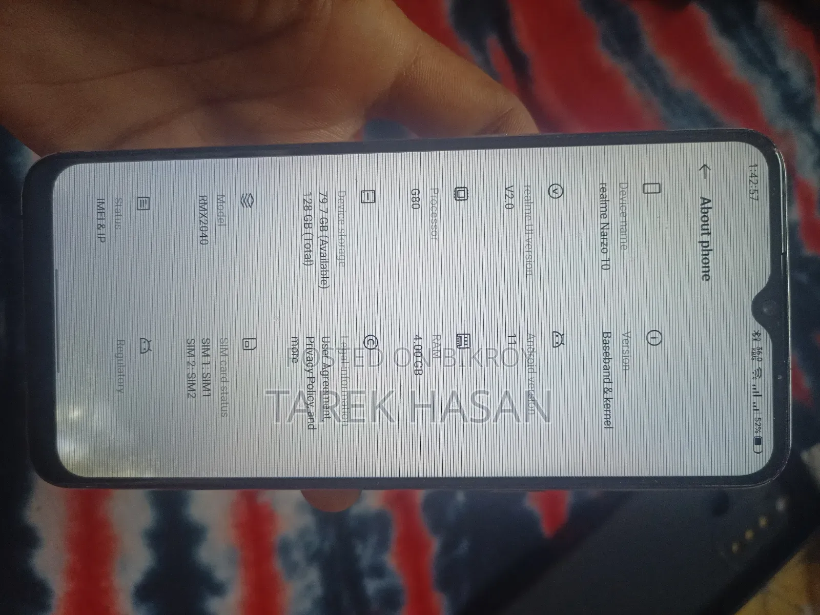 রিয়েলমি নারজো ১০ ১২৮ জিবি সাদা