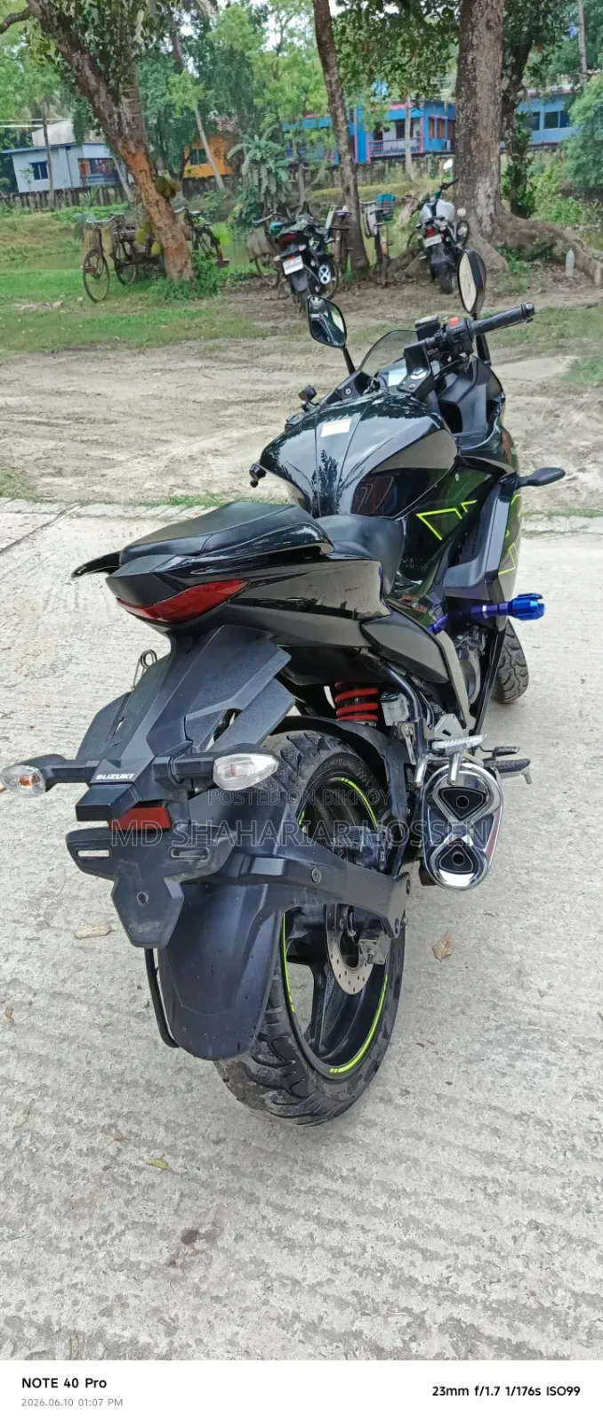Suzuki Gixxer SF FI 2024 Black