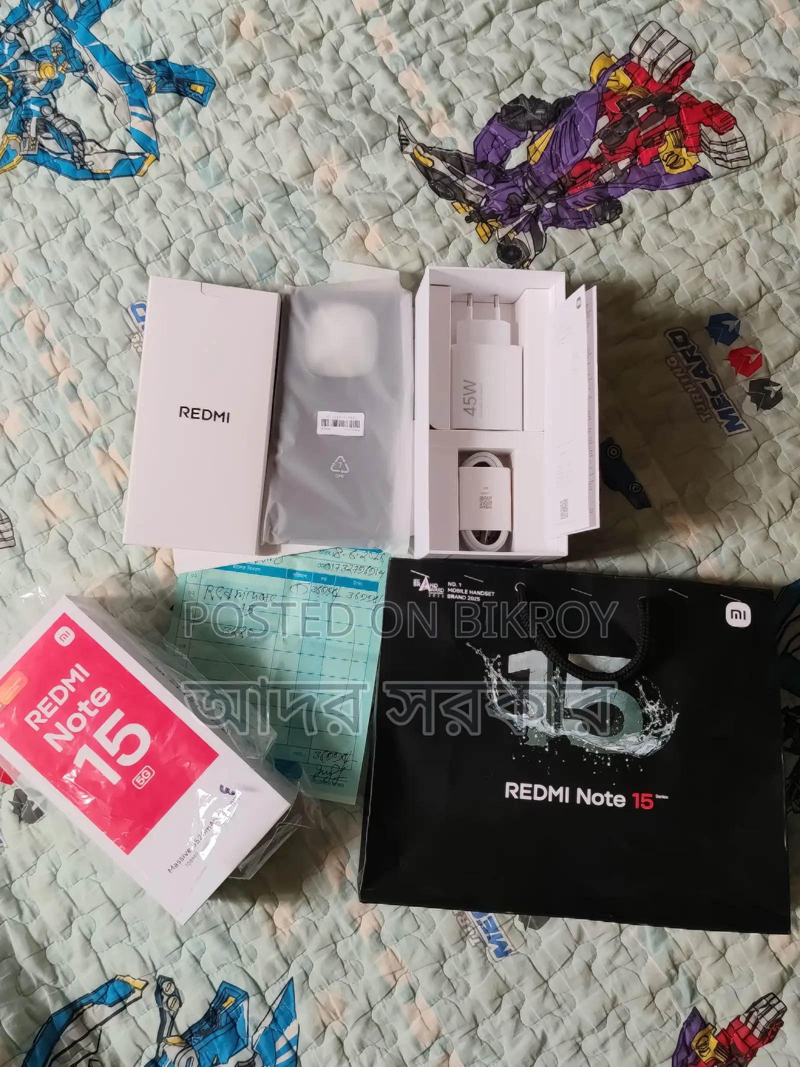 New Xiaomi Redmi 15 5G 256 GB Black