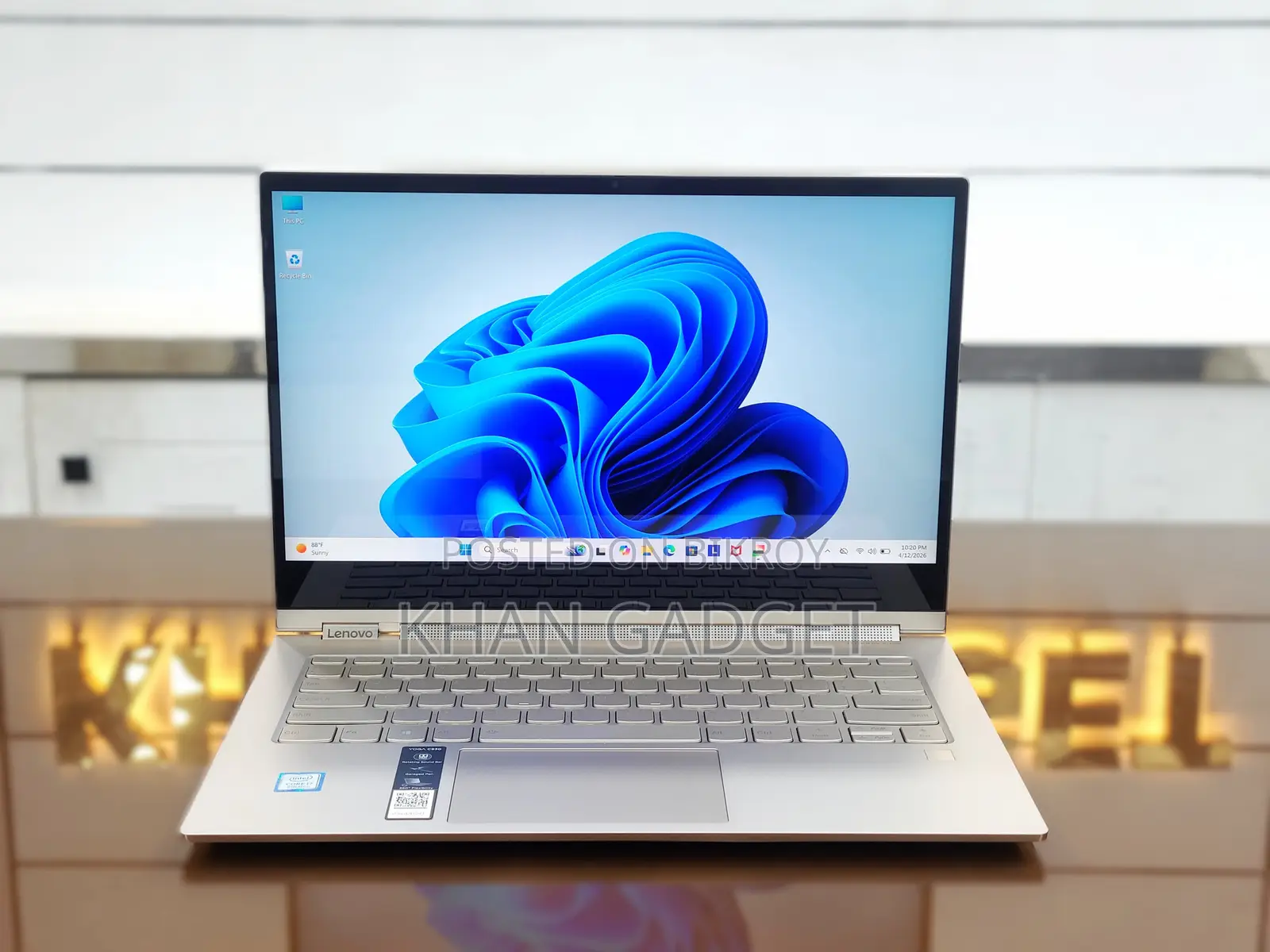 Laptop Lenovo Yoga C930 16GB Intel Core I7 SSD 512GB
