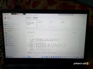 Laptop HP 8GB Intel SSD 256GB