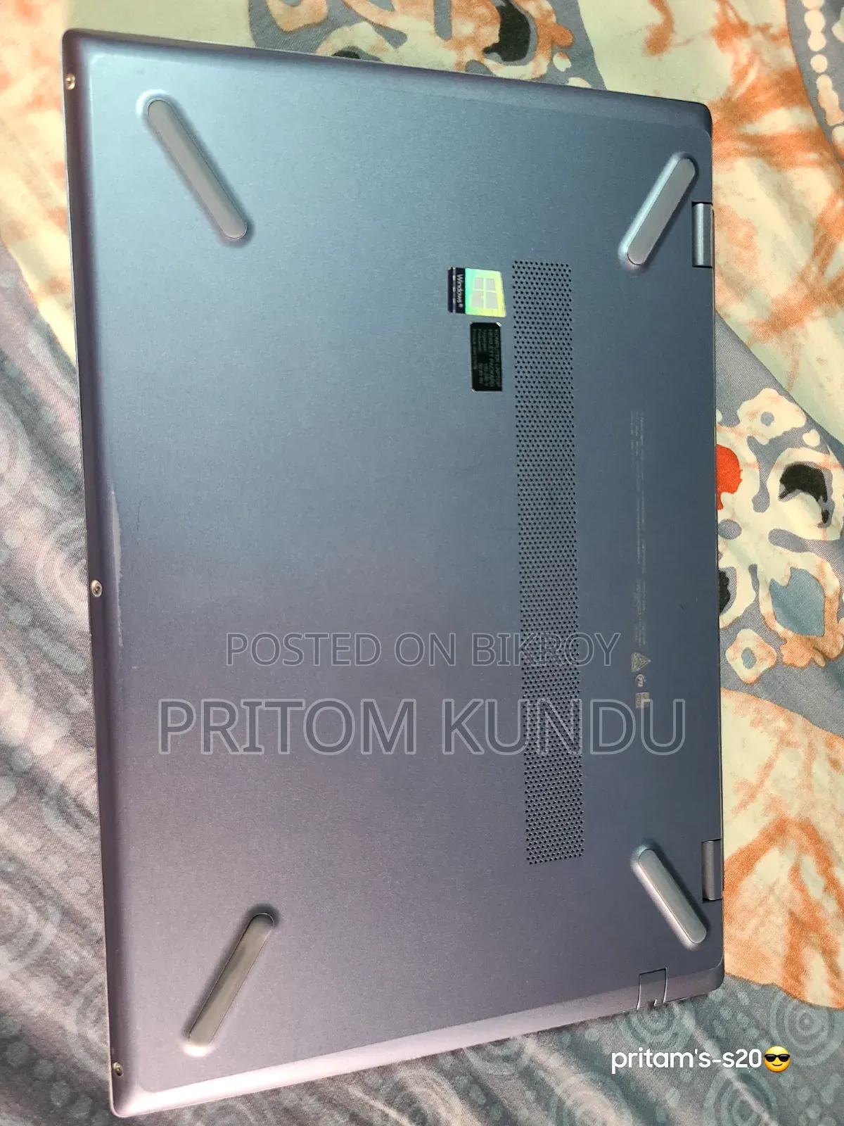 Laptop HP 8GB Intel SSD 256GB