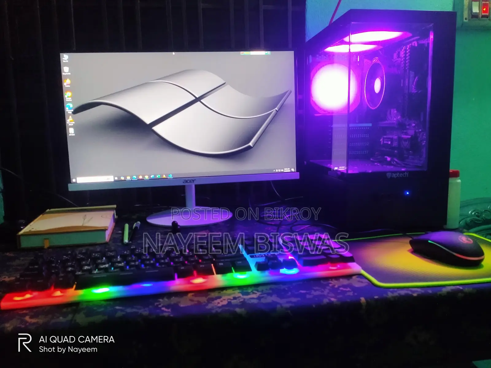 Desktop Computer 16GB AMD Ryzen 5 SSD 512GB