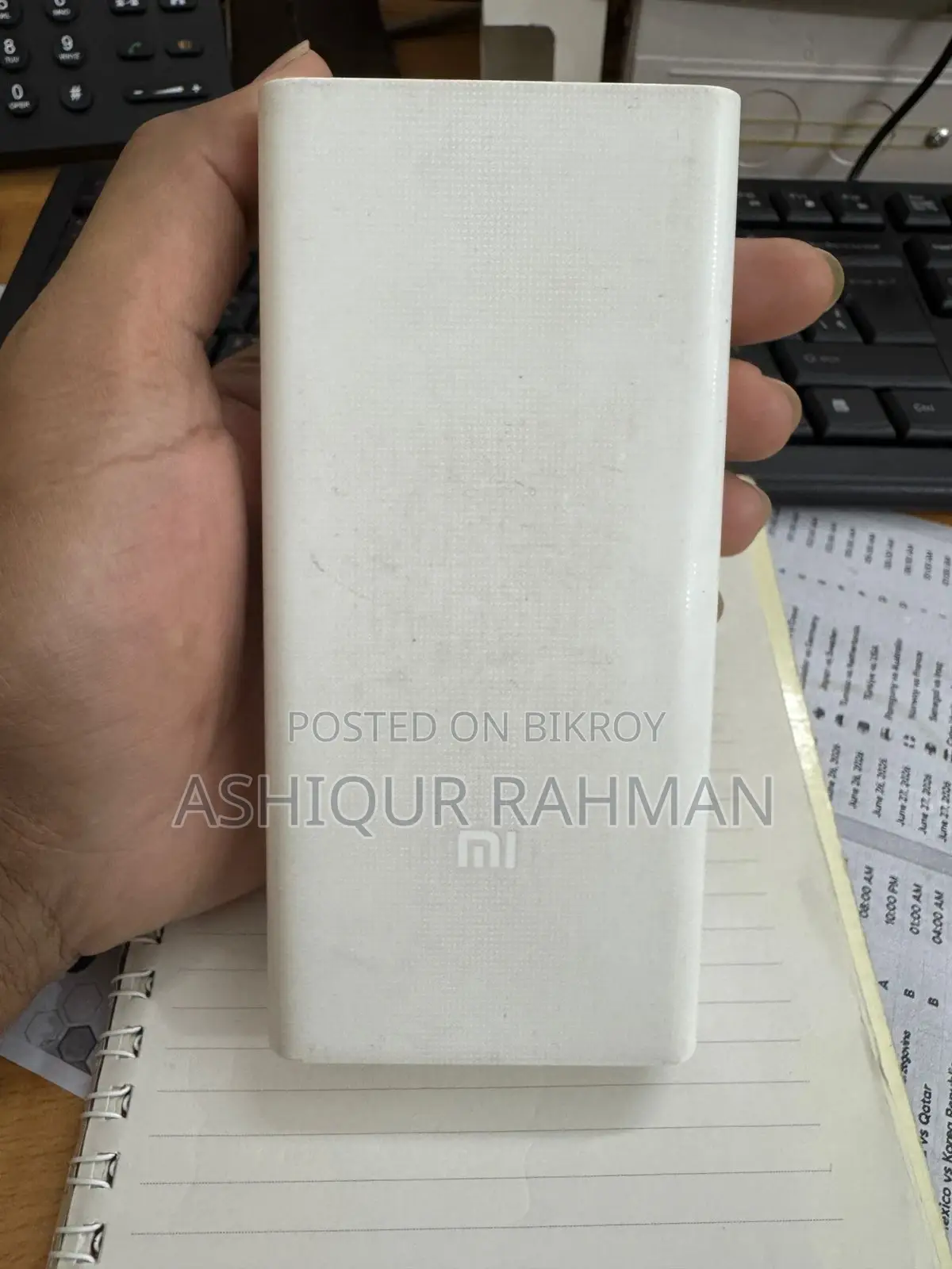 মি ২০০০০এমএএইচ পাওয়ার ব্যাংক ভি৩ ইউএসবি-সি উইথ কিউসি ৩ ১৮ওয়াট