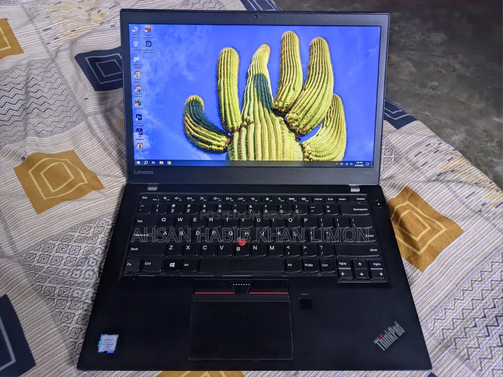 Laptop Lenovo ThinkPad T470s 8GB Intel Core I5 SSD 256GB