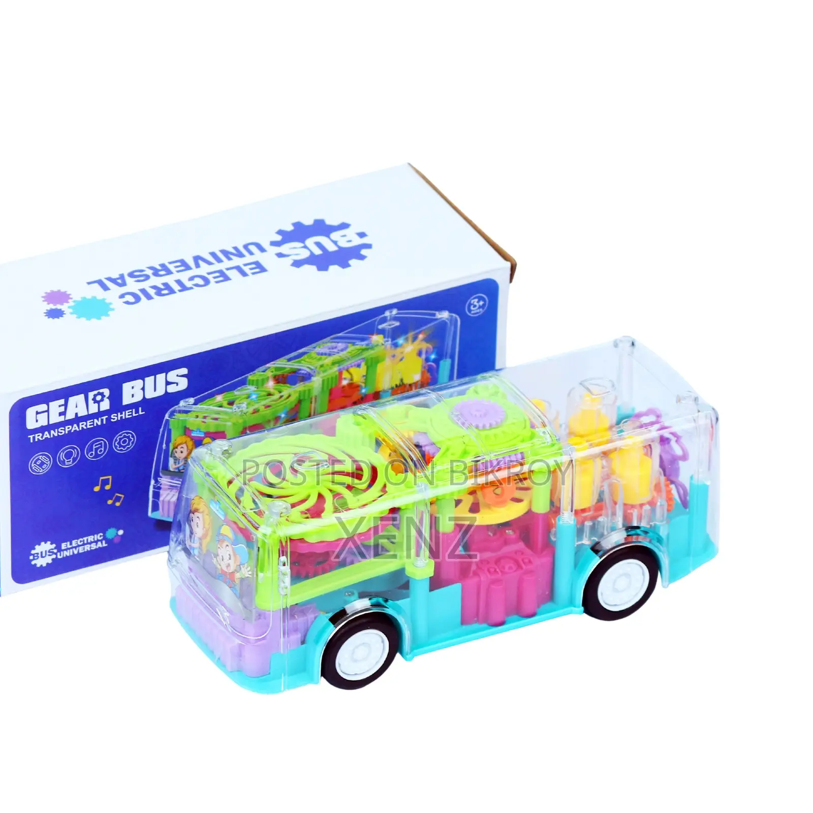 Concept Transparent Toy Bus With Light Music