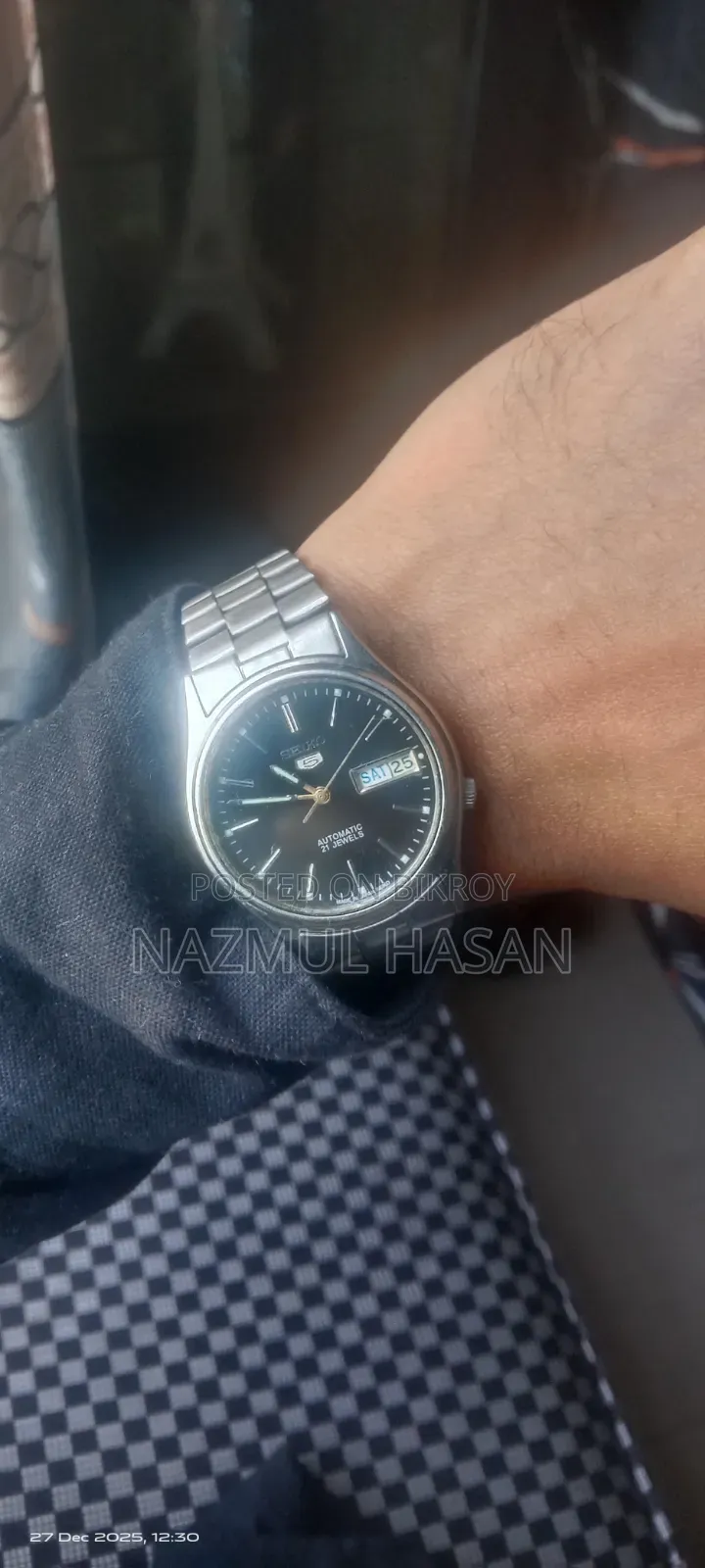 Seiko 5 Automatic Original Made in Japan Black Dial