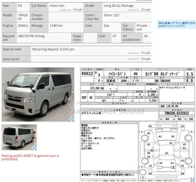 Toyota HiAce 2021 Silver