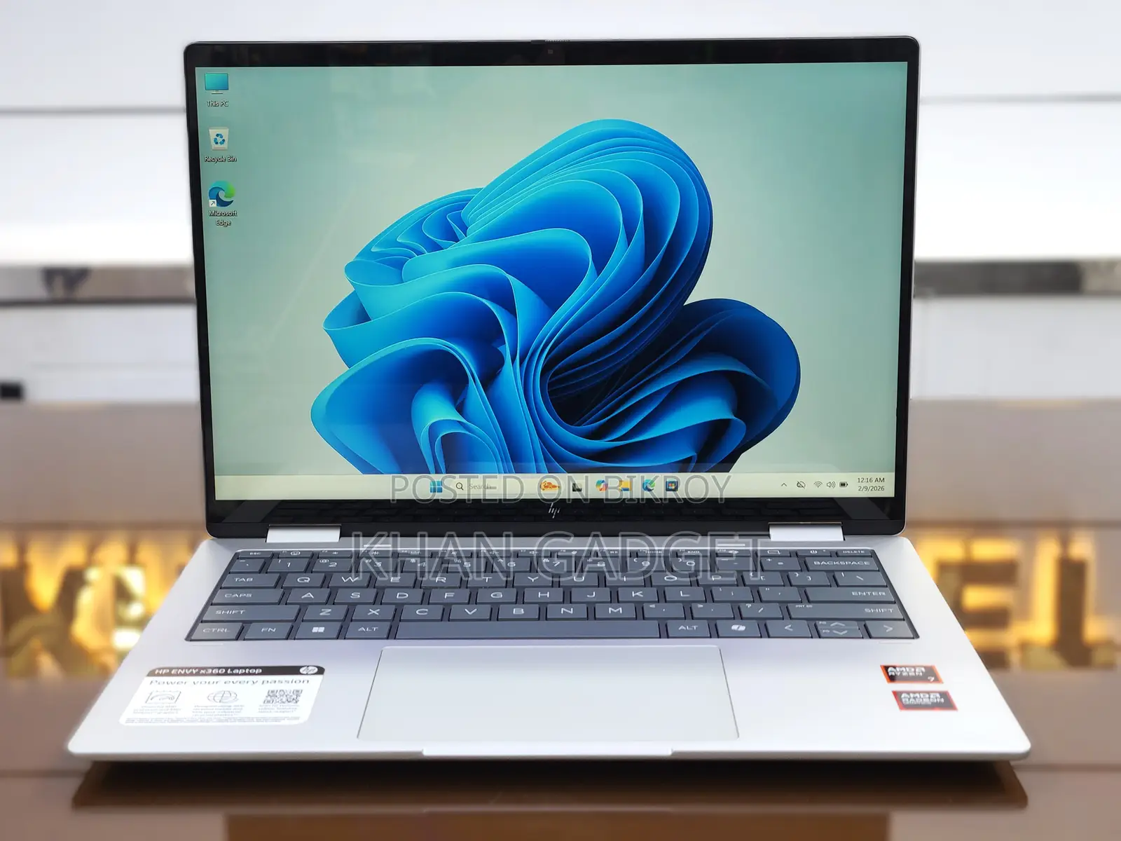 New Laptop HP Envy X360 16GB AMD Ryzen 7 SSD 1T