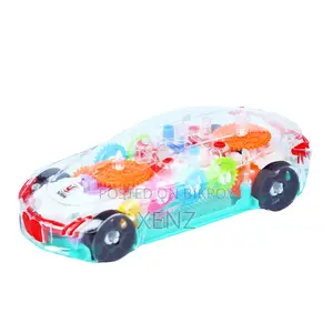 Concept Transparent Racing Car With Light Music