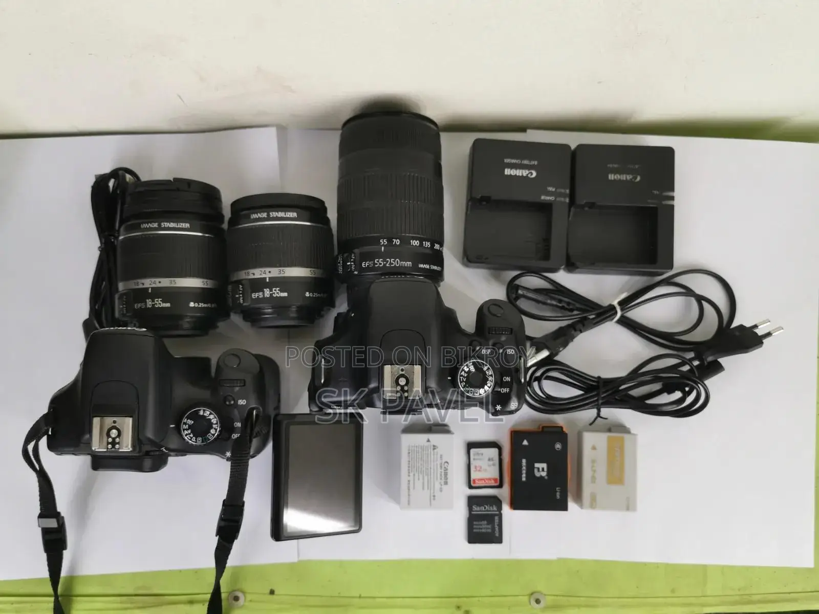2 DSLR camera setups for sale. Canon Eos 600d Canon 600d.