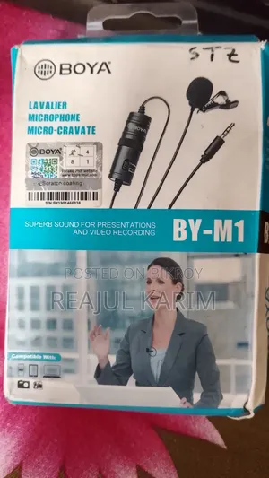 Boya microphone and mobile lens