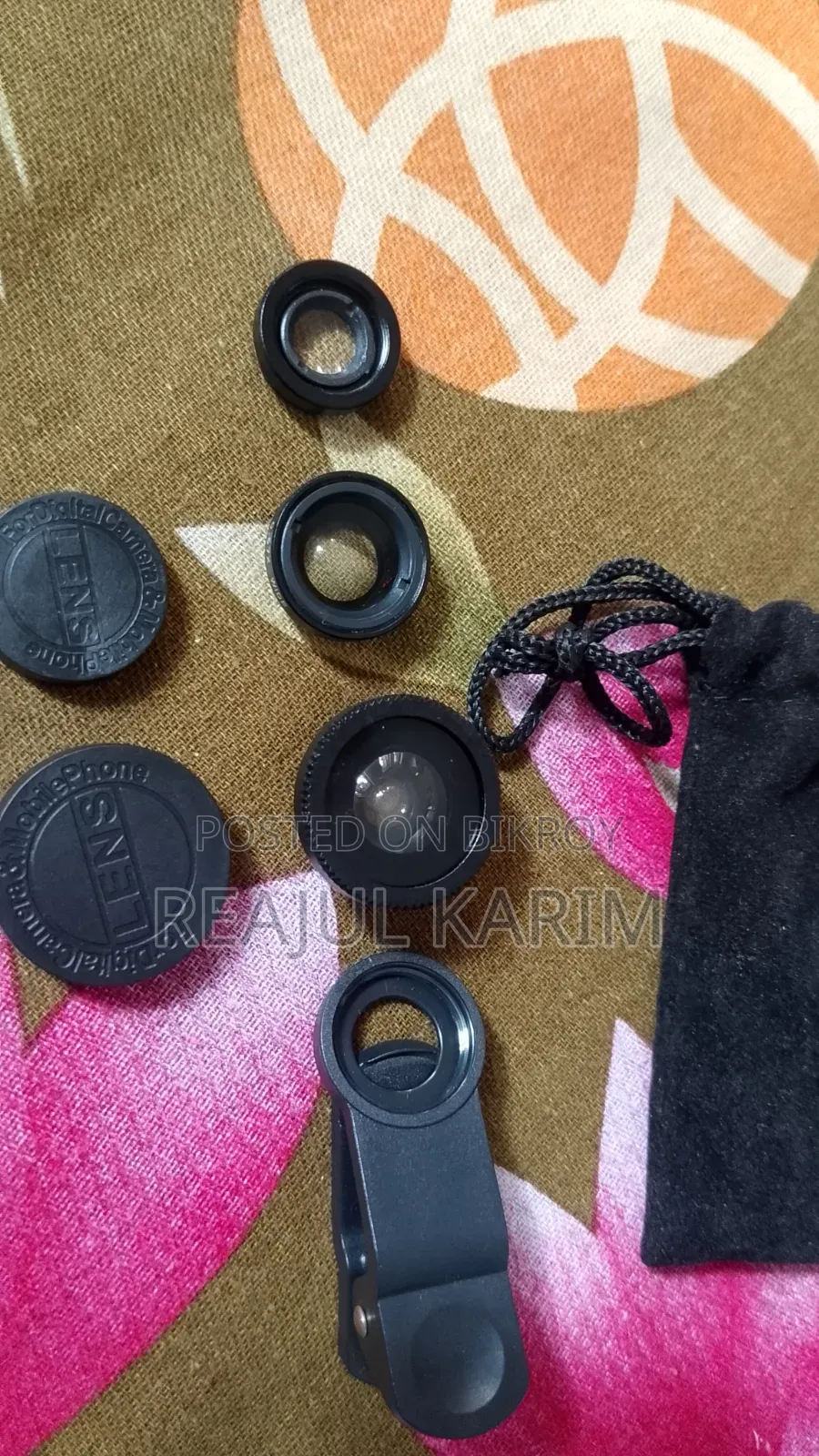Boya microphone and mobile lens
