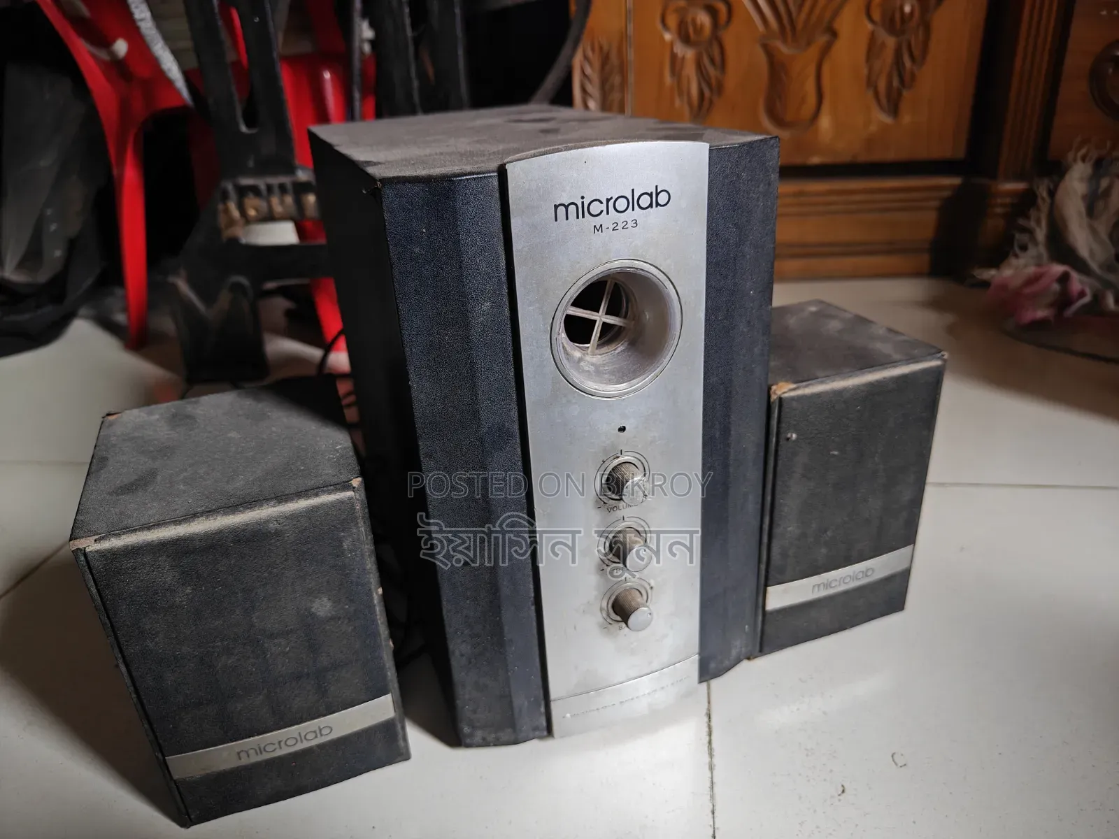 মাইক্রোল্যাব স্পিকার ২:১ বিক্রি (বোর্ড নষ্ট)