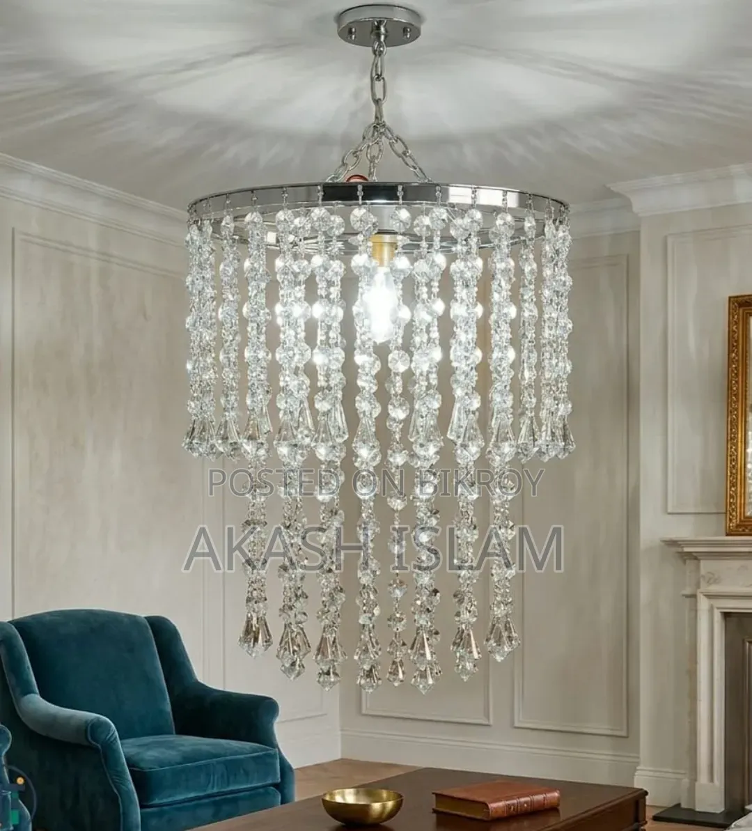 3-tier beaded chandelier