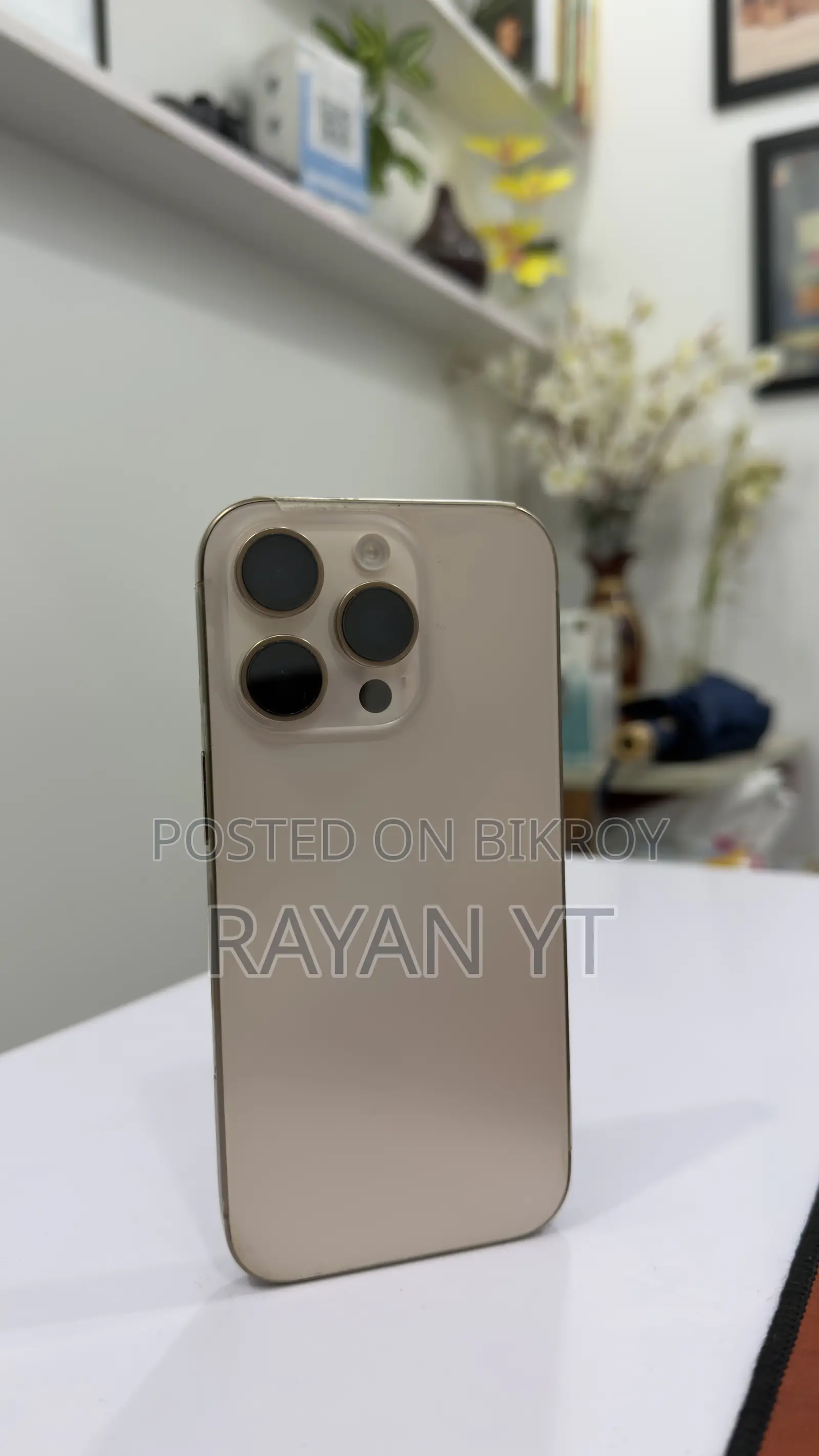নতুন অ্যাপল আইফোন ১৬ প্রো ১২৮ জিবি রোজ গোল্ড