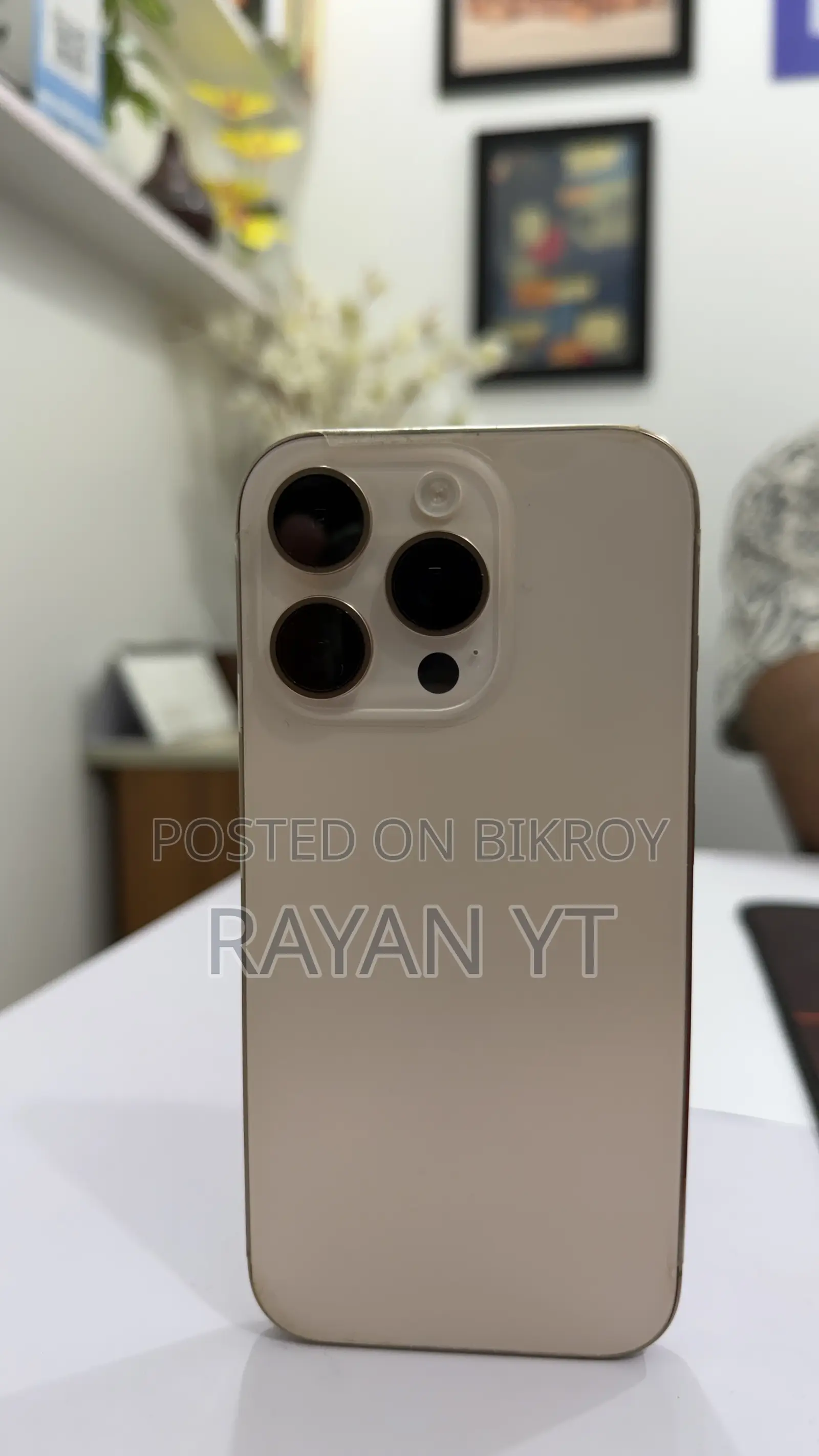 নতুন অ্যাপল আইফোন ১৬ প্রো ১২৮ জিবি রোজ গোল্ড