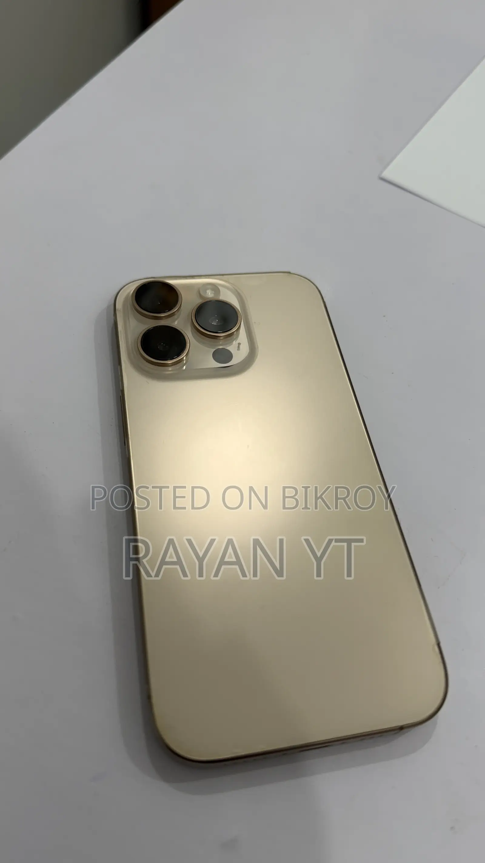 নতুন অ্যাপল আইফোন ১৬ প্রো ১২৮ জিবি রোজ গোল্ড