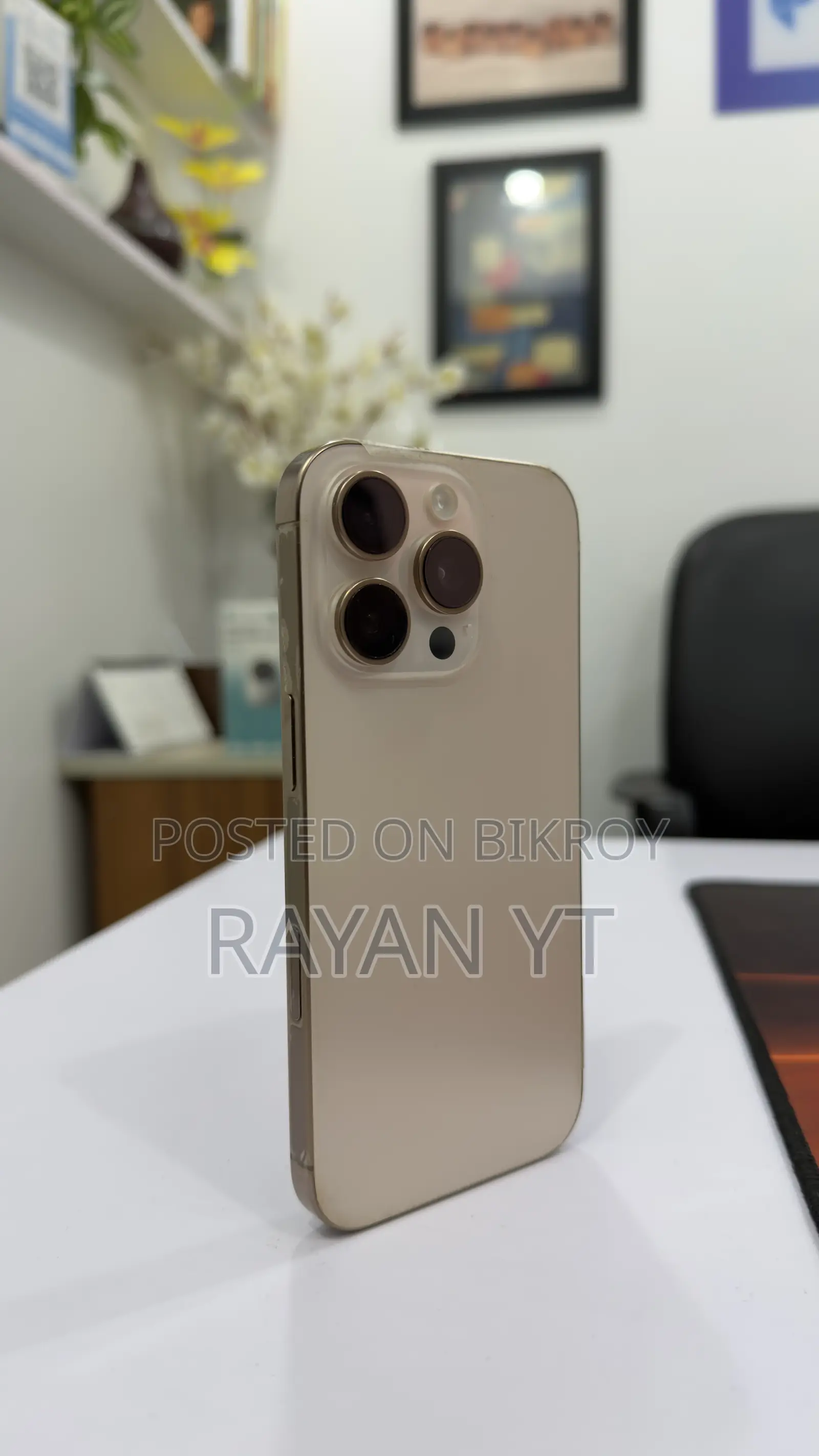 নতুন অ্যাপল আইফোন ১৬ প্রো ১২৮ জিবি রোজ গোল্ড