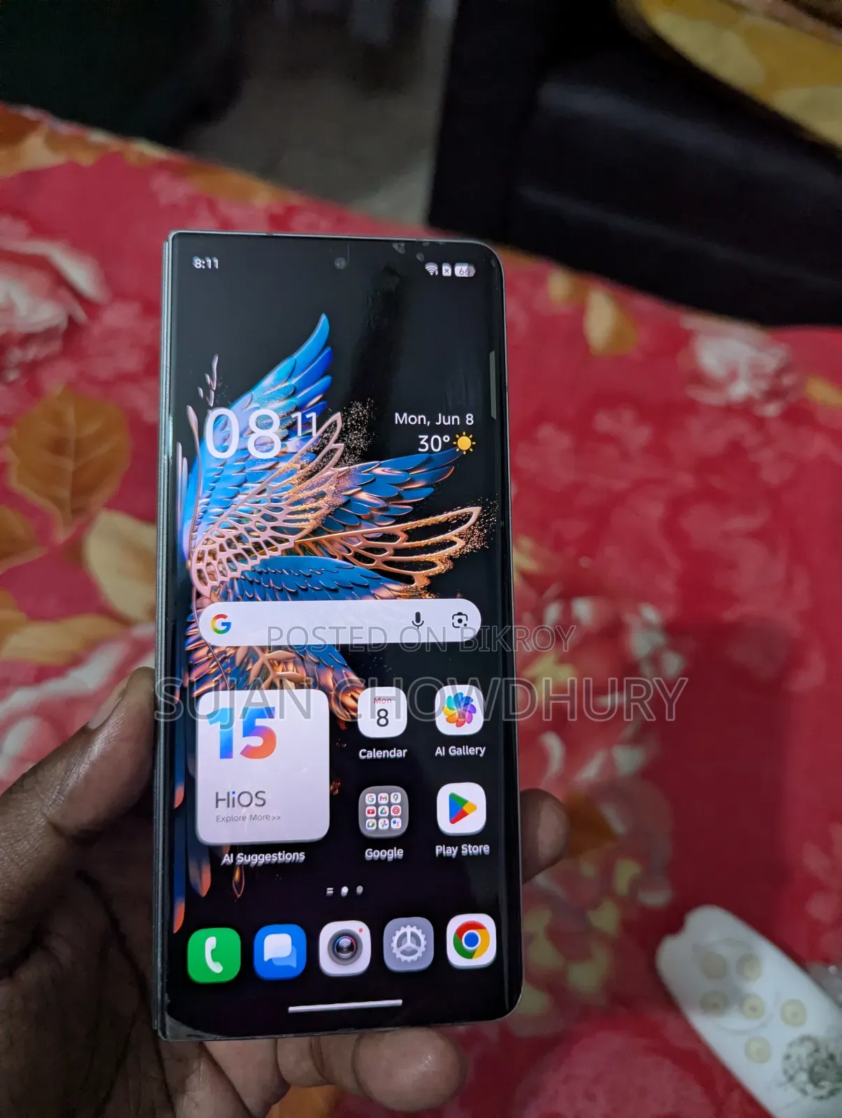 টেকনো ফ্যান্টম ভি ফোল্ড ২৫৬ জিবি সাদা