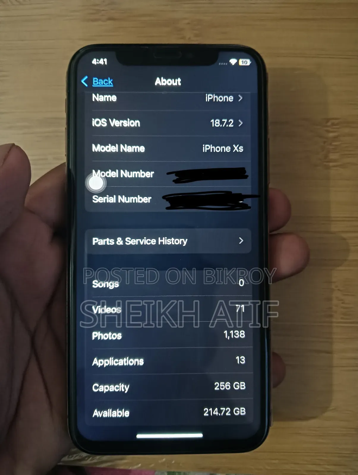 Apple iPhone XS 256 GB Rose Gold