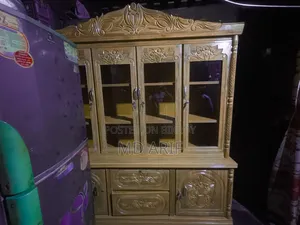 6-Foot Teak Wood Showcase