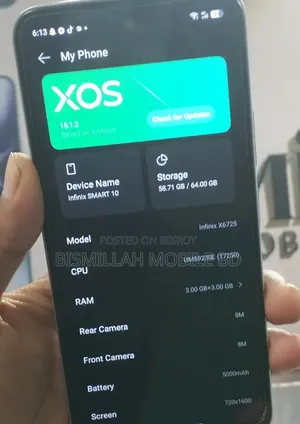 Infinix Smart 10 64 GB Silver